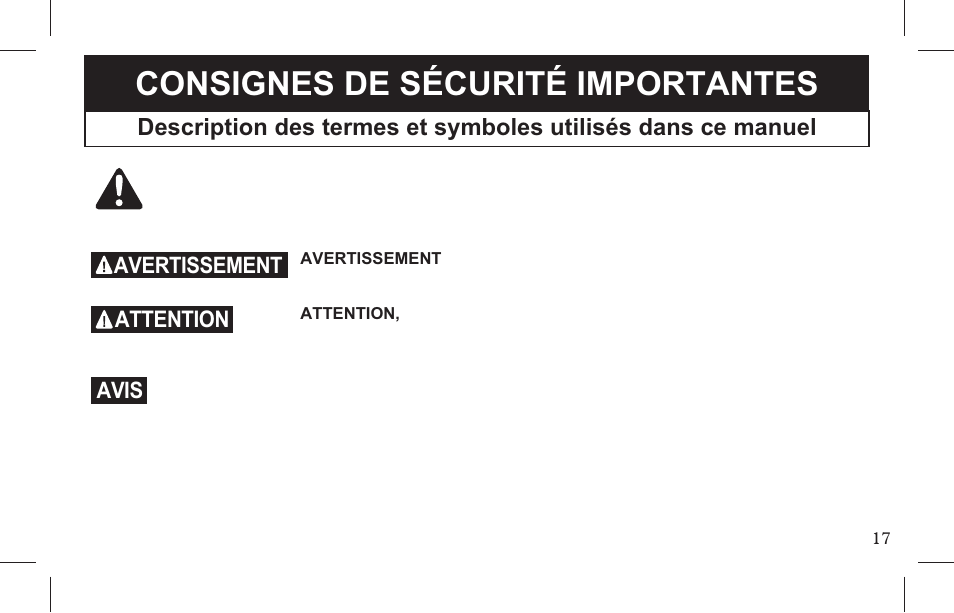 Consignes de sécurité importantes | Petsafe Indoor Bark Control, Ultrasonic User Manual | Page 17 / 108
