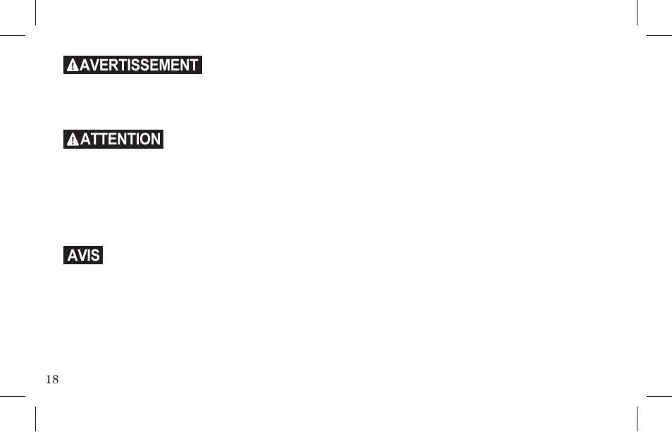 Avertissement, Attention, Avis | Petsafe Indoor Bark Control, Ultrasonic User Manual | Page 18 / 108