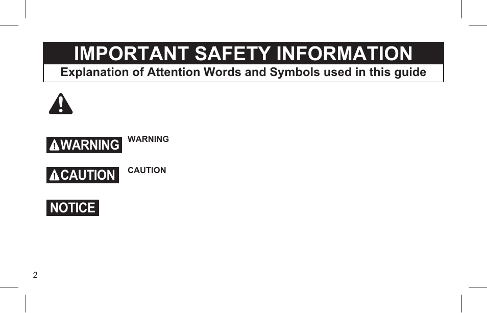 Important safety information, Warning, Caution | Notice | Petsafe Indoor Bark Control, Ultrasonic User Manual | Page 2 / 108