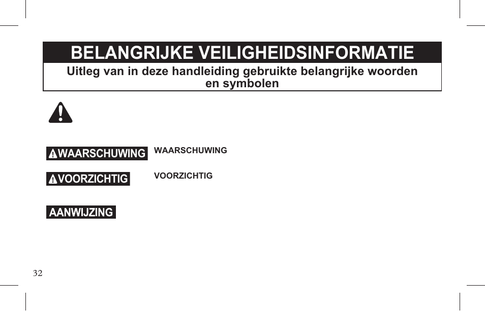 Belangrijke veiligheidsinformatie | Petsafe Indoor Bark Control, Ultrasonic User Manual | Page 32 / 108