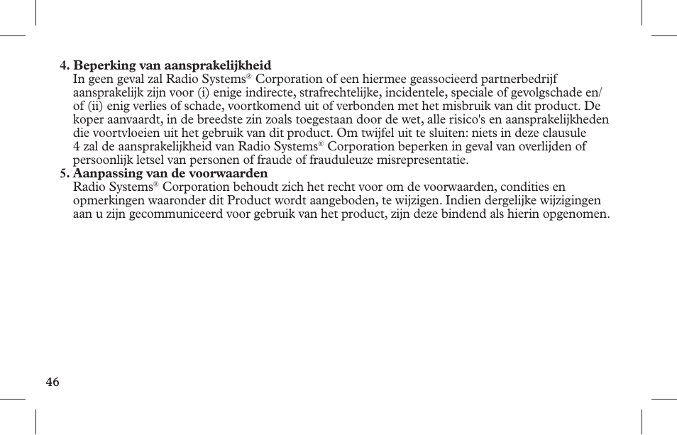 Petsafe Indoor Bark Control, Ultrasonic User Manual | Page 46 / 108