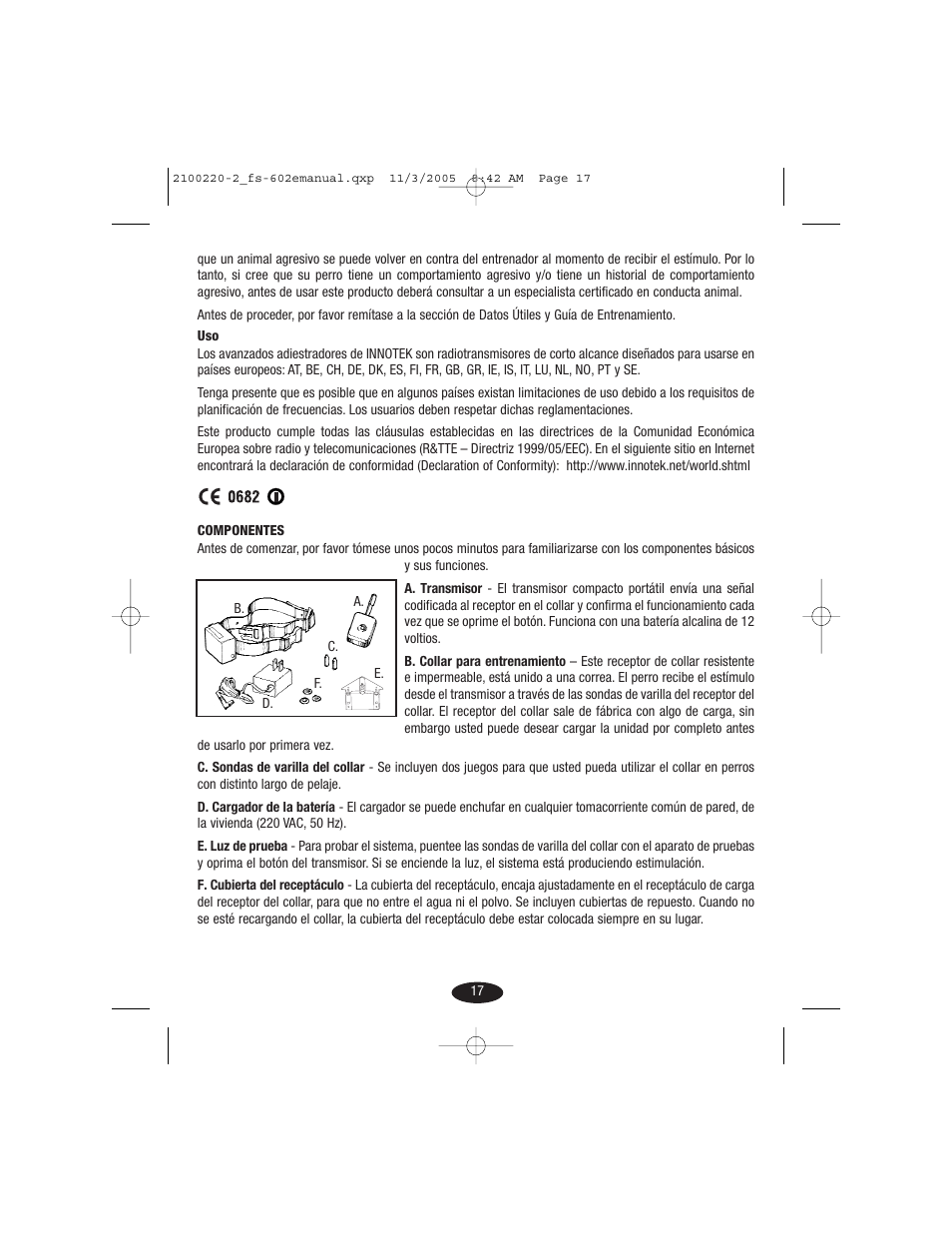 Petsafe Innotek 450 m Remote Training Collar User Manual | Page 17 / 48