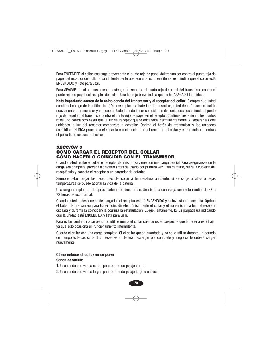 Petsafe Innotek 450 m Remote Training Collar User Manual | Page 20 / 48