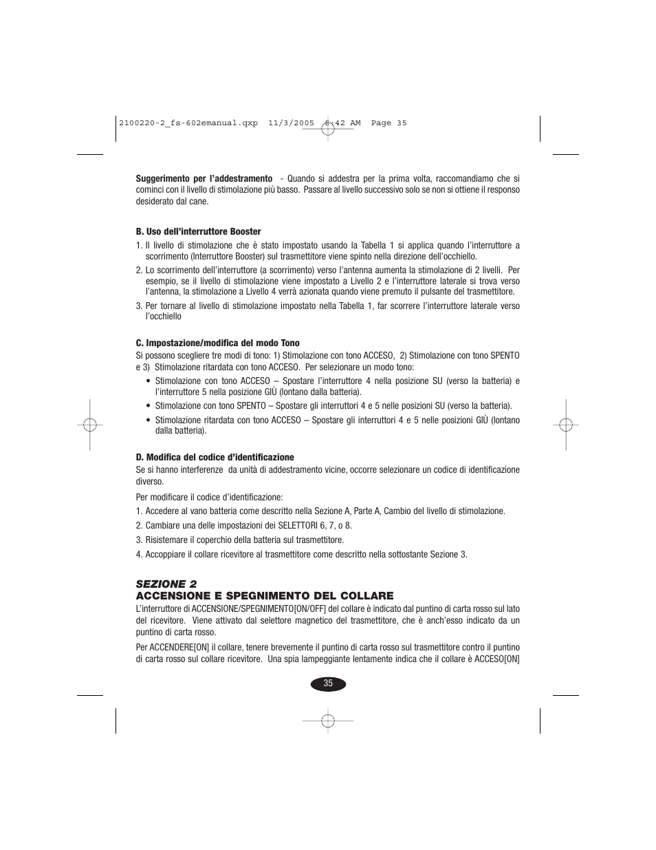 Petsafe Innotek 450 m Remote Training Collar User Manual | Page 35 / 48