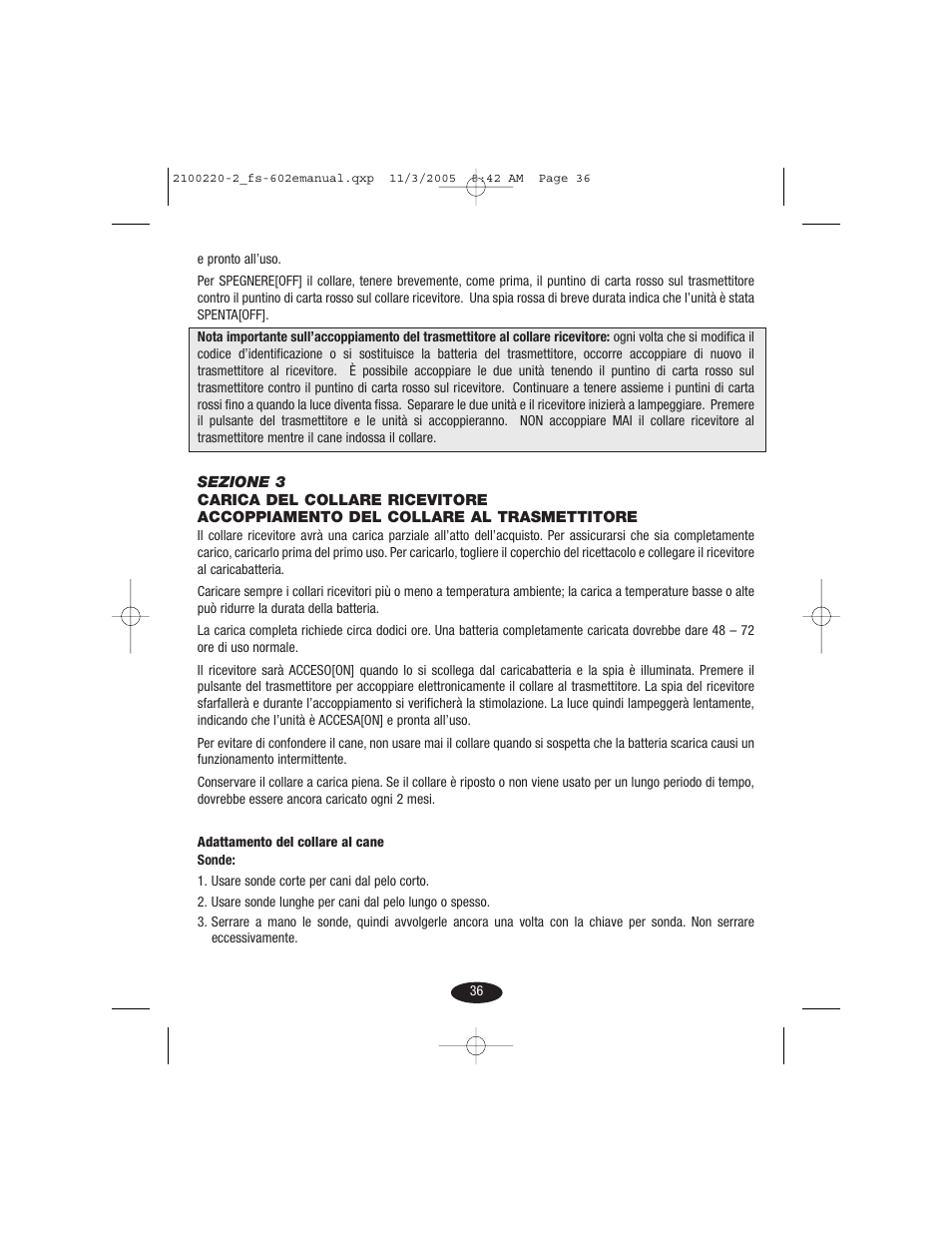 Petsafe Innotek 450 m Remote Training Collar User Manual | Page 36 / 48