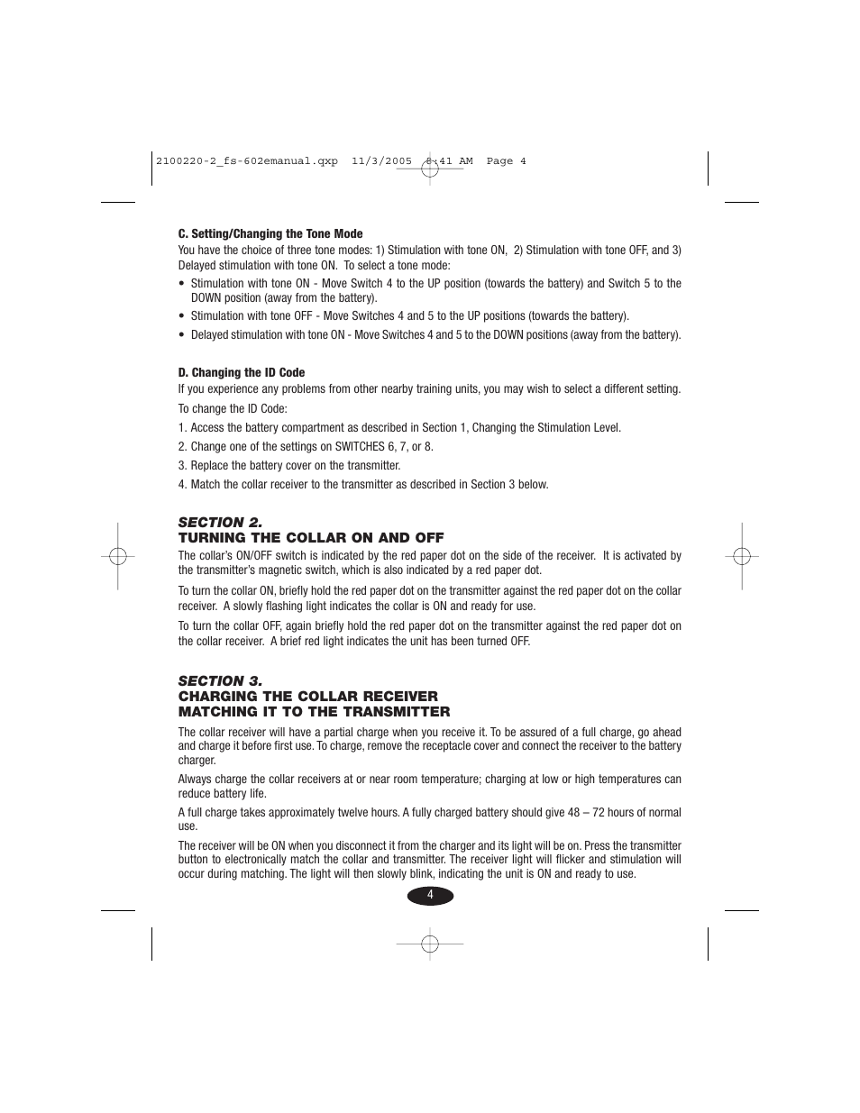 Petsafe Innotek 450 m Remote Training Collar User Manual | Page 4 / 48