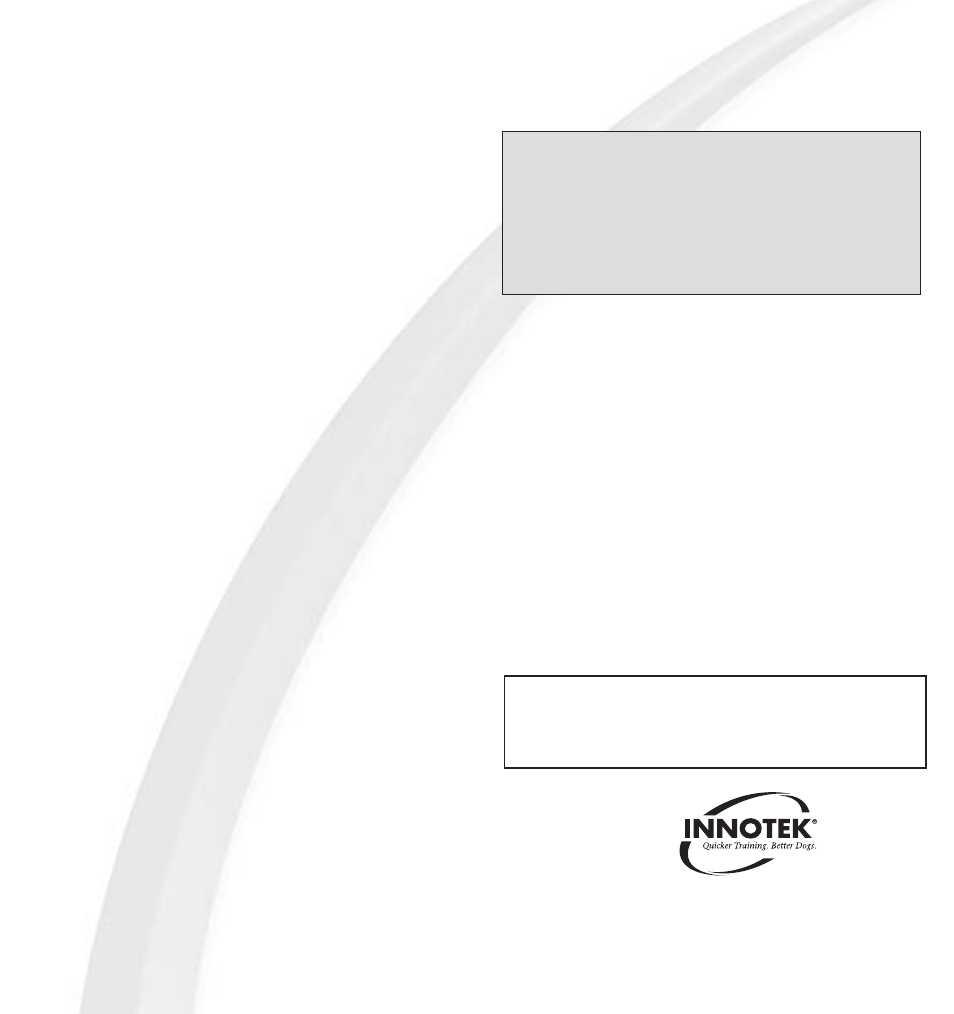 Petsafe Innotek Advanced Remote Trainer User Manual | Page 4 / 4