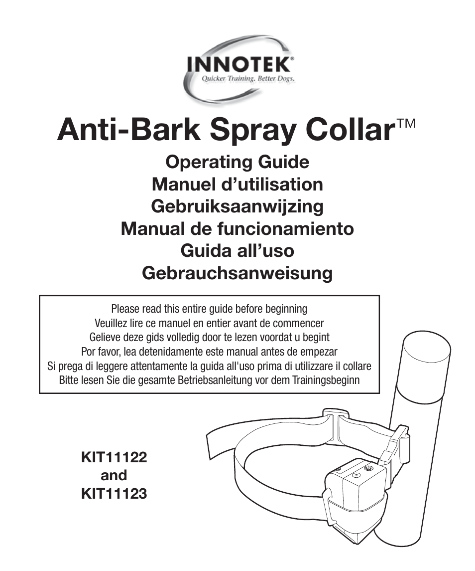 Petsafe Innotek Anti-Bark Spray Collar™ User Manual | 80 pages