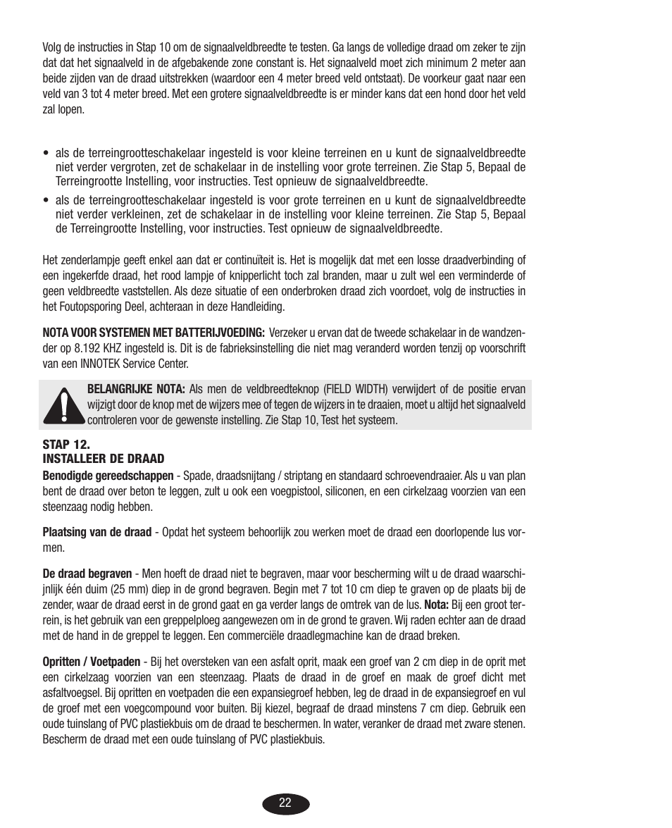 Petsafe Innotek Basic In-Ground Fence User Manual | Page 22 / 92