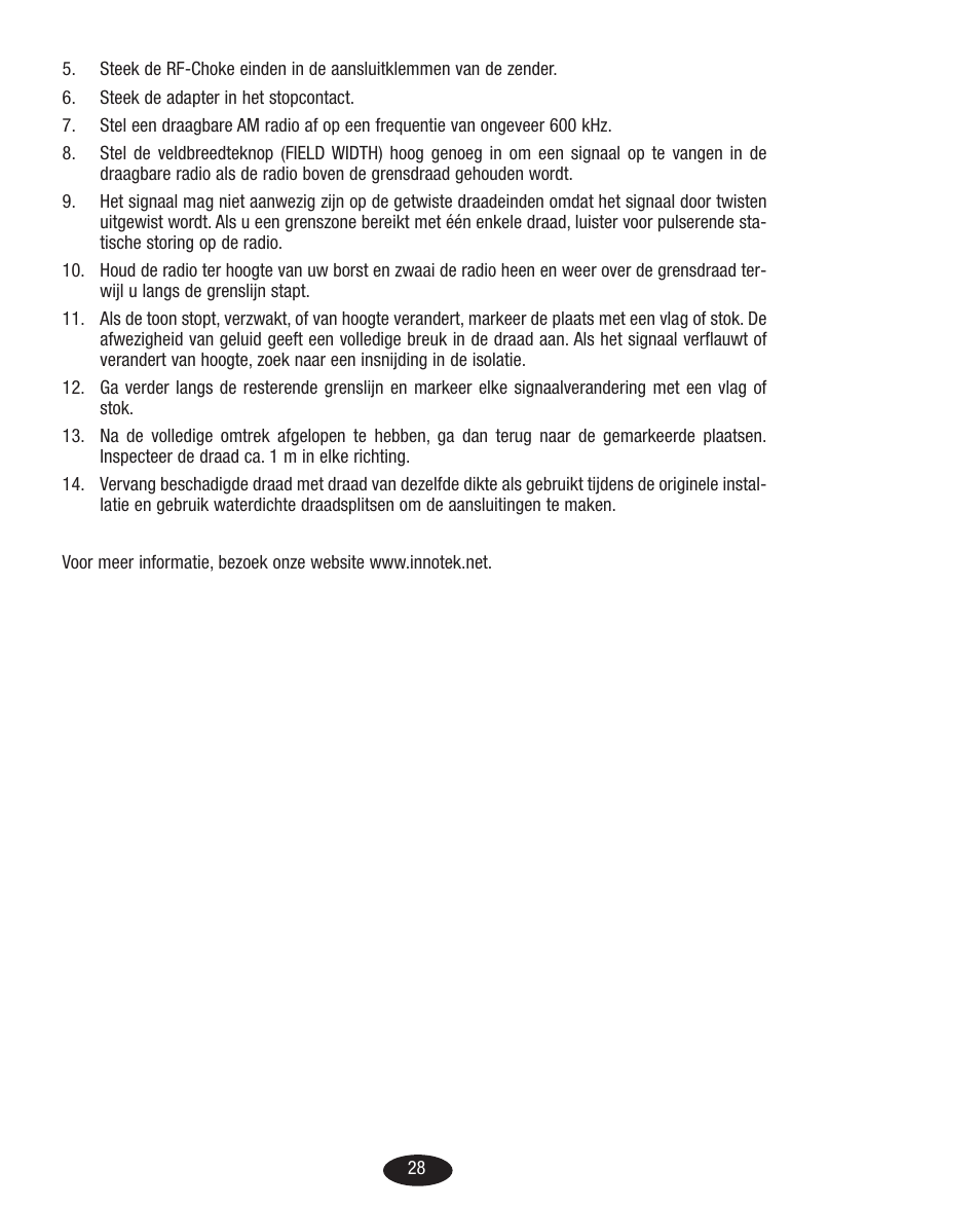 Petsafe Innotek Basic In-Ground Fence User Manual | Page 28 / 92
