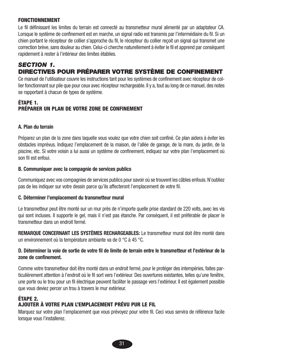 Petsafe Innotek Basic In-Ground Fence User Manual | Page 31 / 92