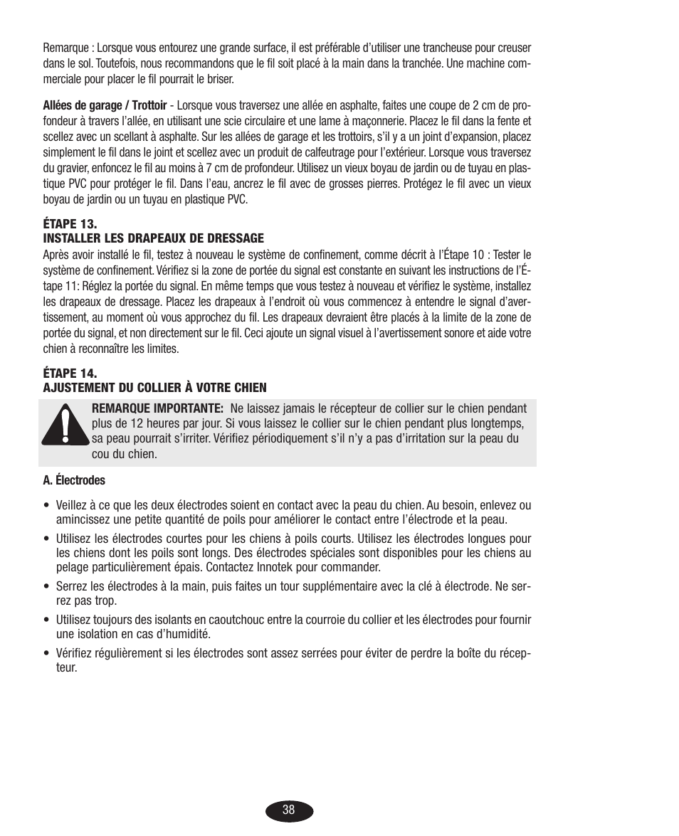Petsafe Innotek Basic In-Ground Fence User Manual | Page 38 / 92
