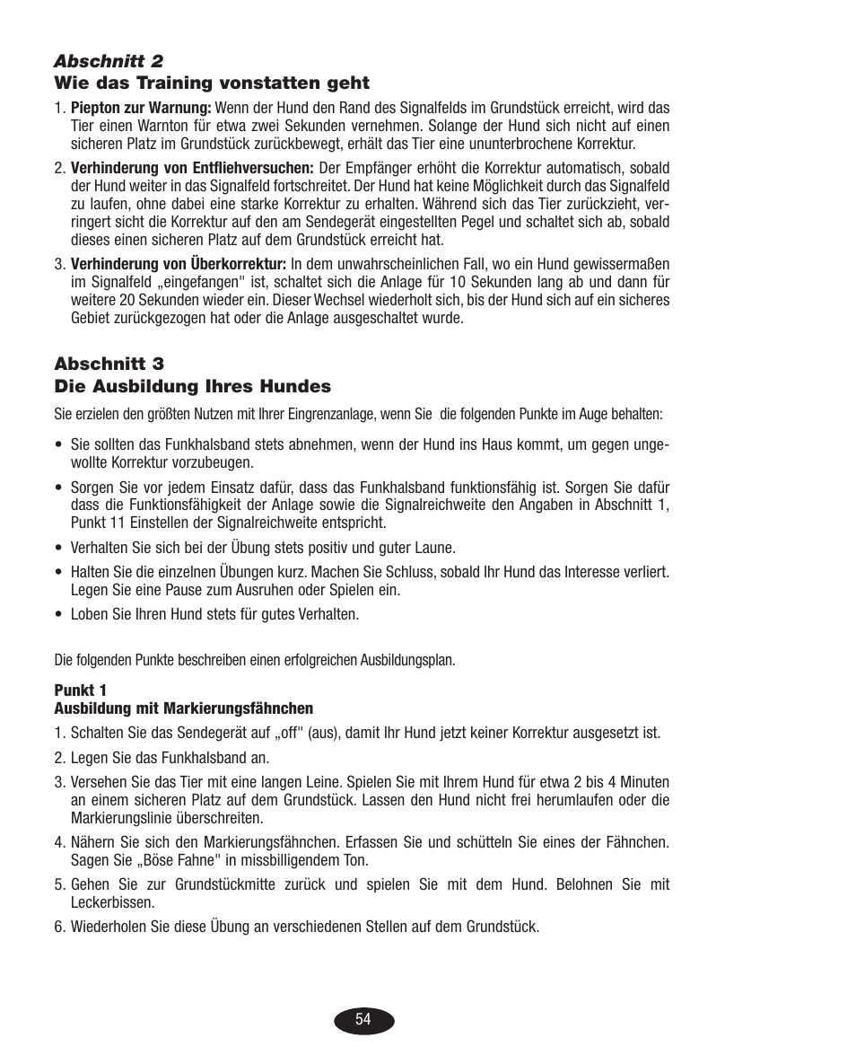 Petsafe Innotek Basic In-Ground Fence User Manual | Page 54 / 92
