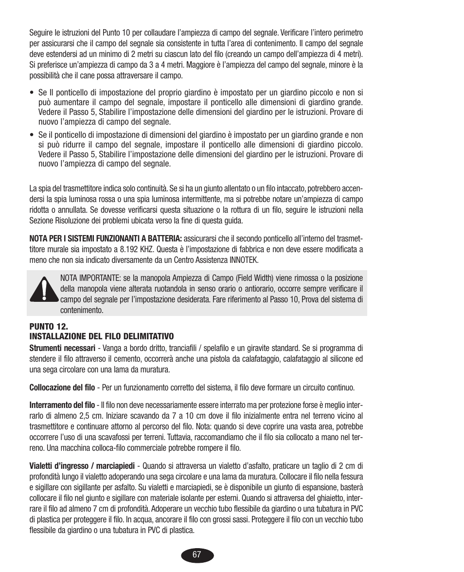 Petsafe Innotek Basic In-Ground Fence User Manual | Page 67 / 92