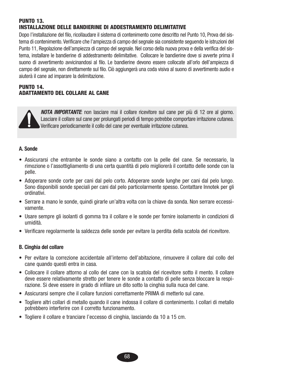 Petsafe Innotek Basic In-Ground Fence User Manual | Page 68 / 92