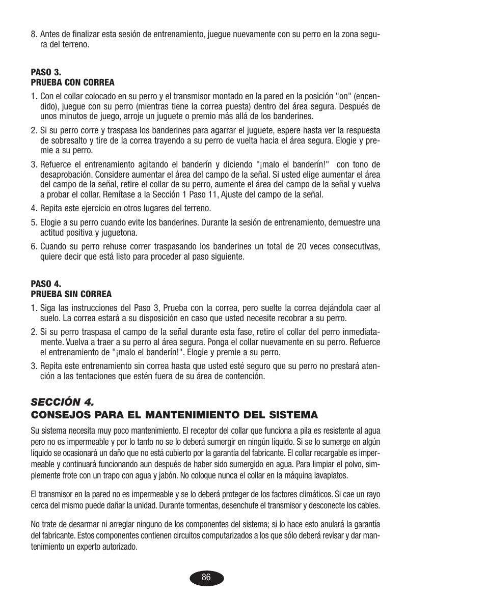 Petsafe Innotek Basic In-Ground Fence User Manual | Page 86 / 92