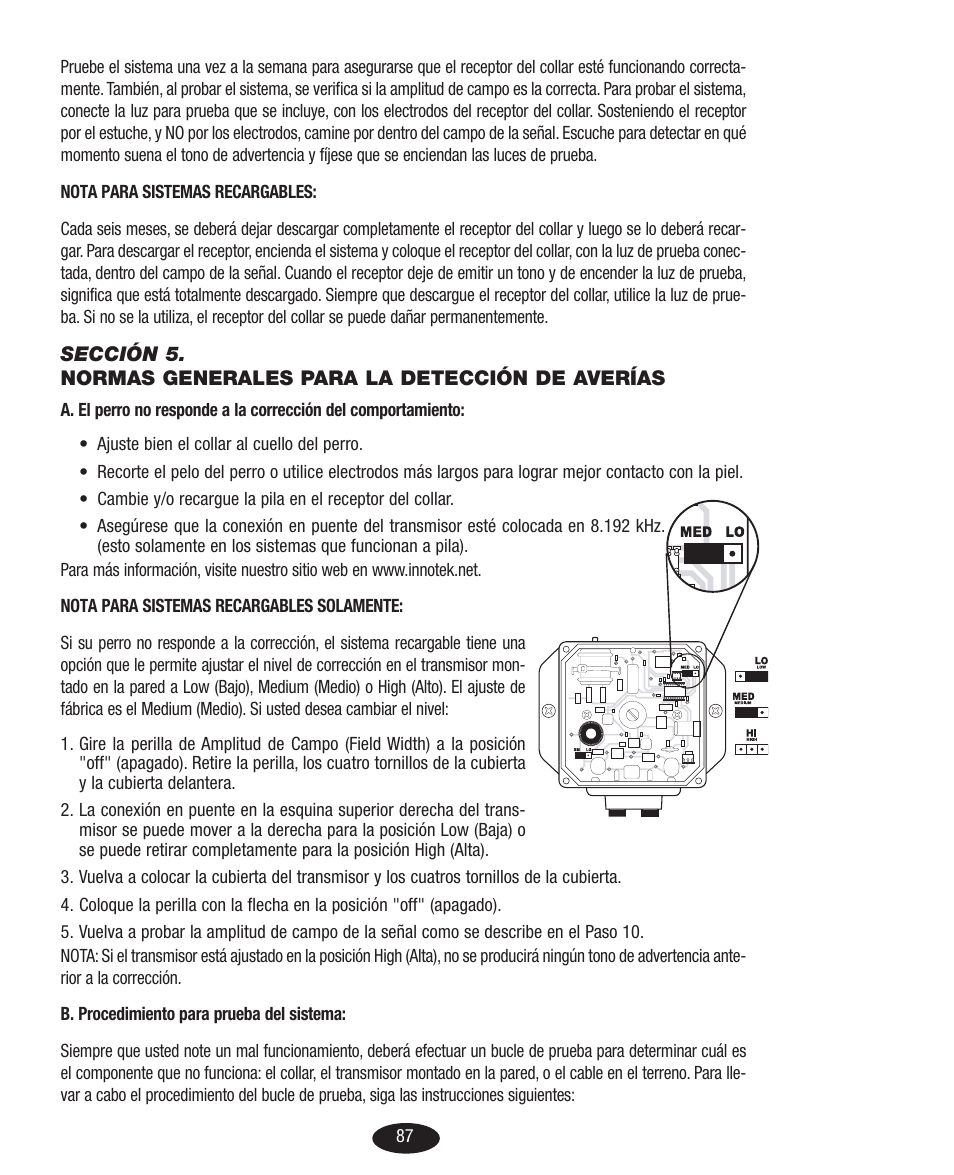 Petsafe Innotek Basic In-Ground Fence User Manual | Page 87 / 92