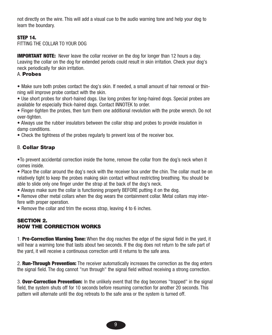 Petsafe Innotek Basic In-Ground Fence User Manual | Page 9 / 92