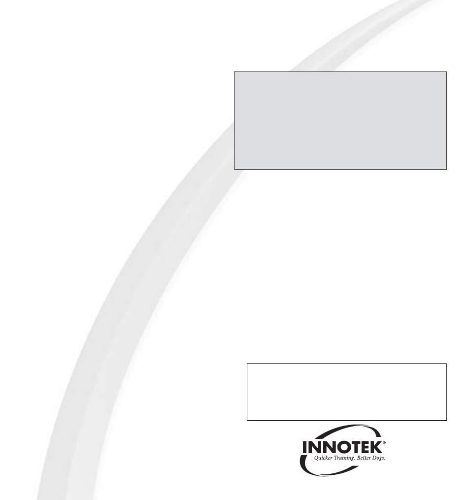 Petsafe Innotek Basic Remote Trainer User Manual | Page 4 / 4