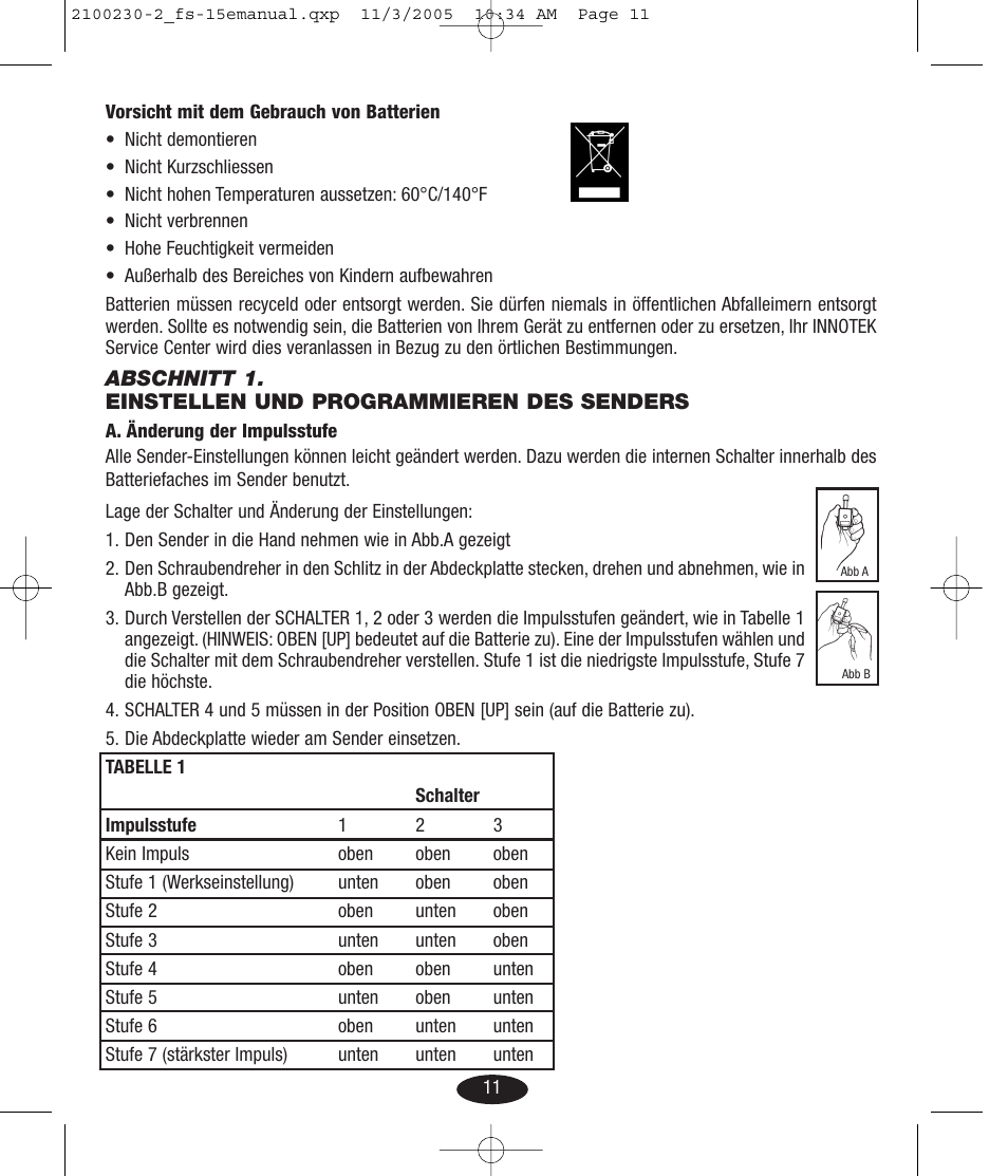 Petsafe Innotek Basic Remote Trainer User Manual | Page 11 / 52