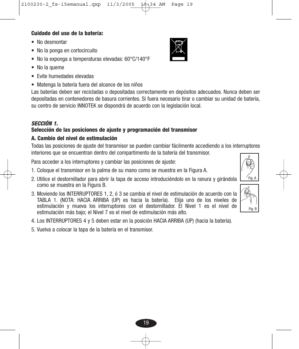 Petsafe Innotek Basic Remote Trainer User Manual | Page 19 / 52