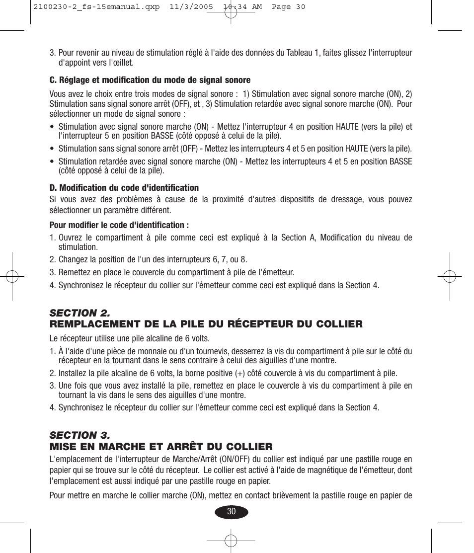 Petsafe Innotek Basic Remote Trainer User Manual | Page 30 / 52