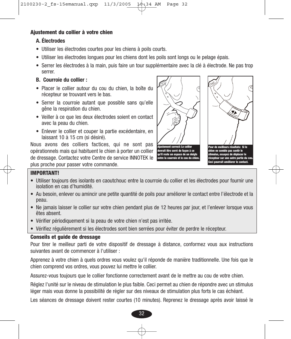 Petsafe Innotek Basic Remote Trainer User Manual | Page 32 / 52