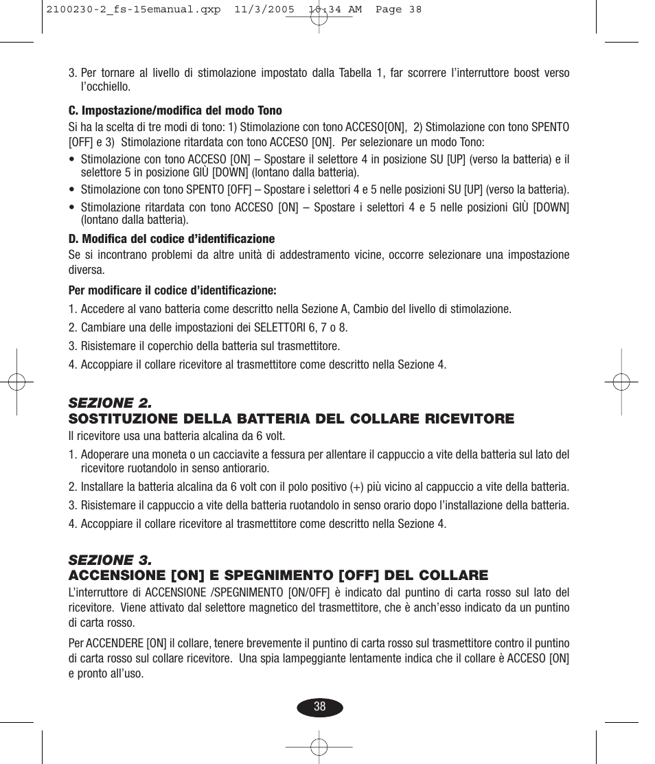 Petsafe Innotek Basic Remote Trainer User Manual | Page 38 / 52