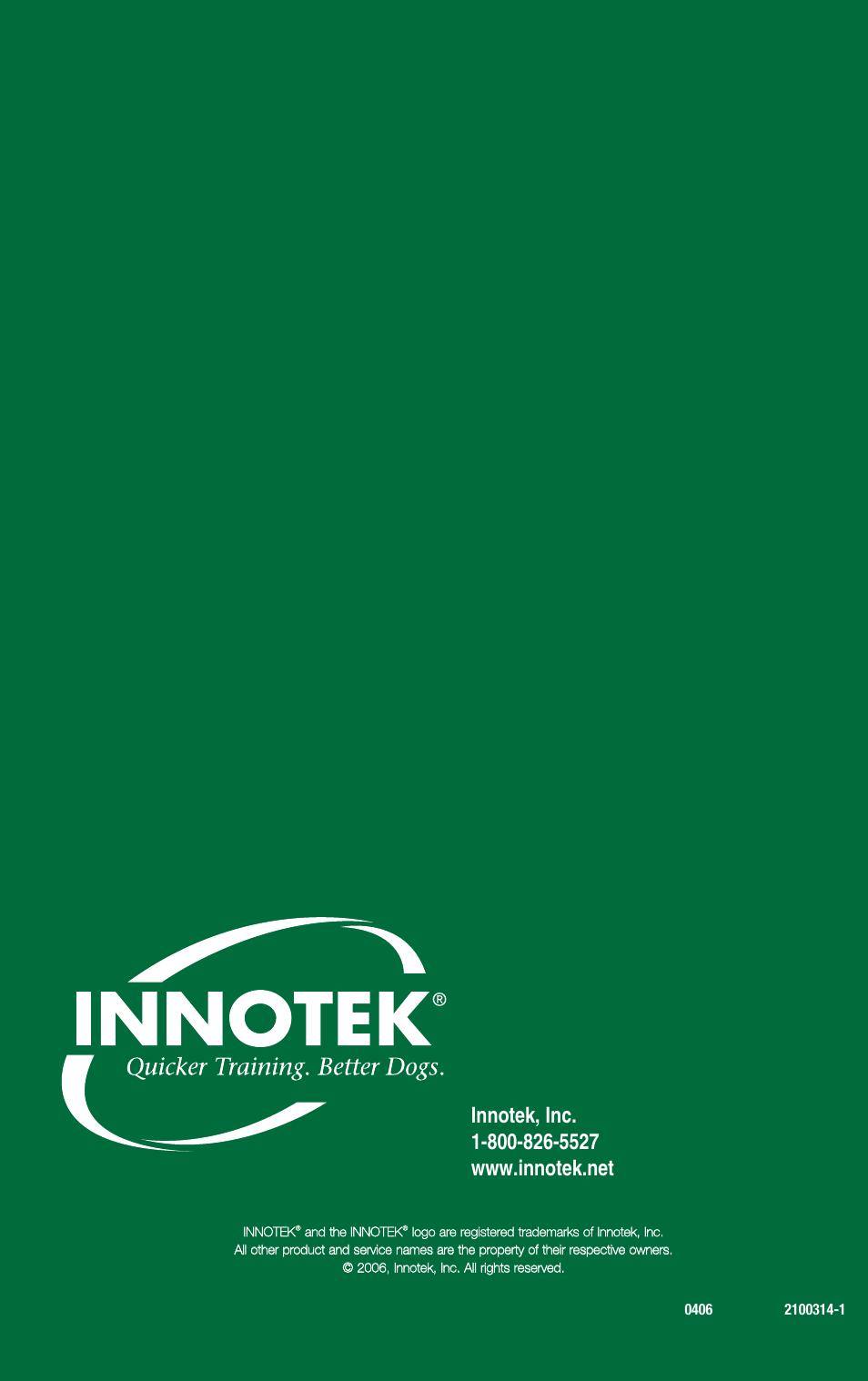 Petsafe Innotek Cabela’s Gun Dog Remote Trainer User Manual | Page 24 / 24