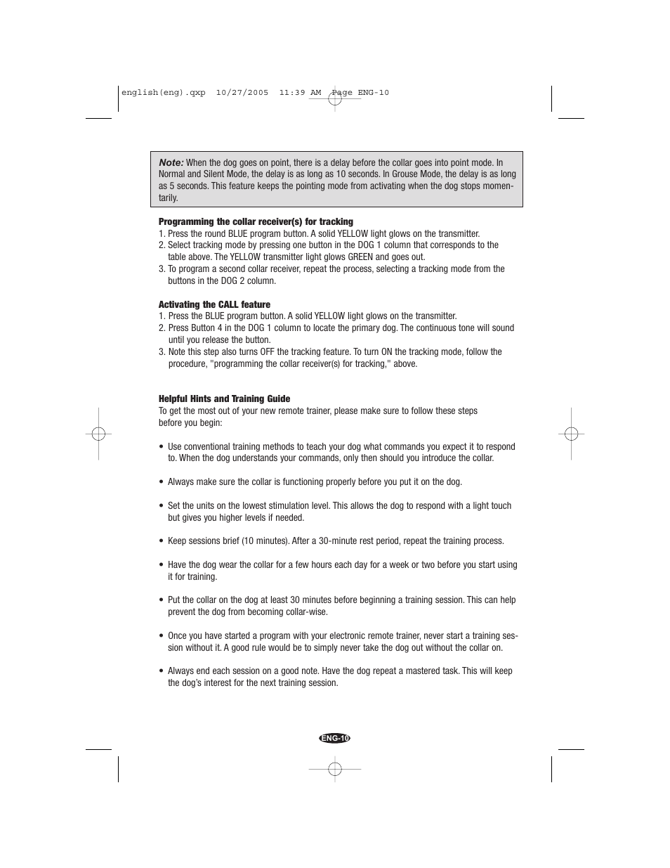 Petsafe Innotek Command Series Remote Trainer User Manual | Page 10 / 72