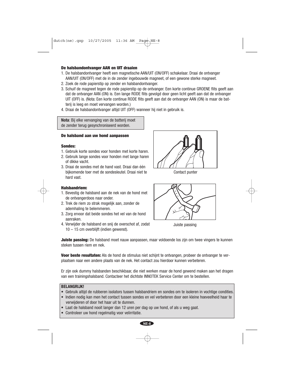Petsafe Innotek Command Series Remote Trainer User Manual | Page 20 / 72