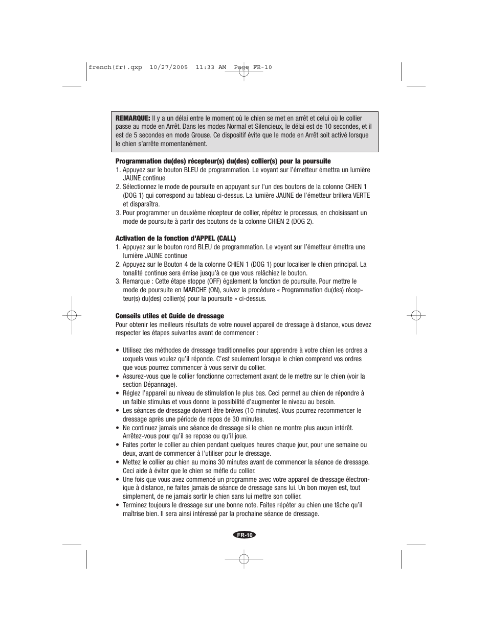 Petsafe Innotek Command Series Remote Trainer User Manual | Page 34 / 72