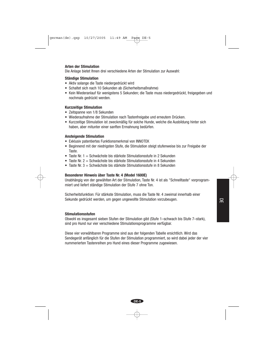Petsafe Innotek Command Series Remote Trainer User Manual | Page 41 / 72