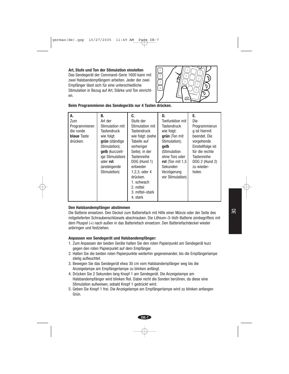 Petsafe Innotek Command Series Remote Trainer User Manual | Page 43 / 72