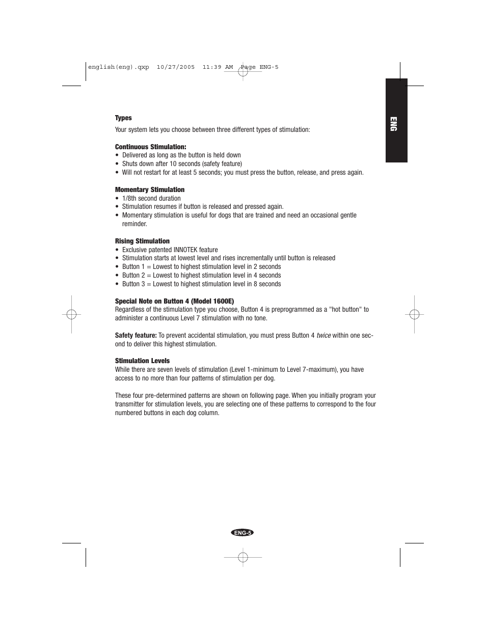 Petsafe Innotek Command Series Remote Trainer User Manual | Page 5 / 72