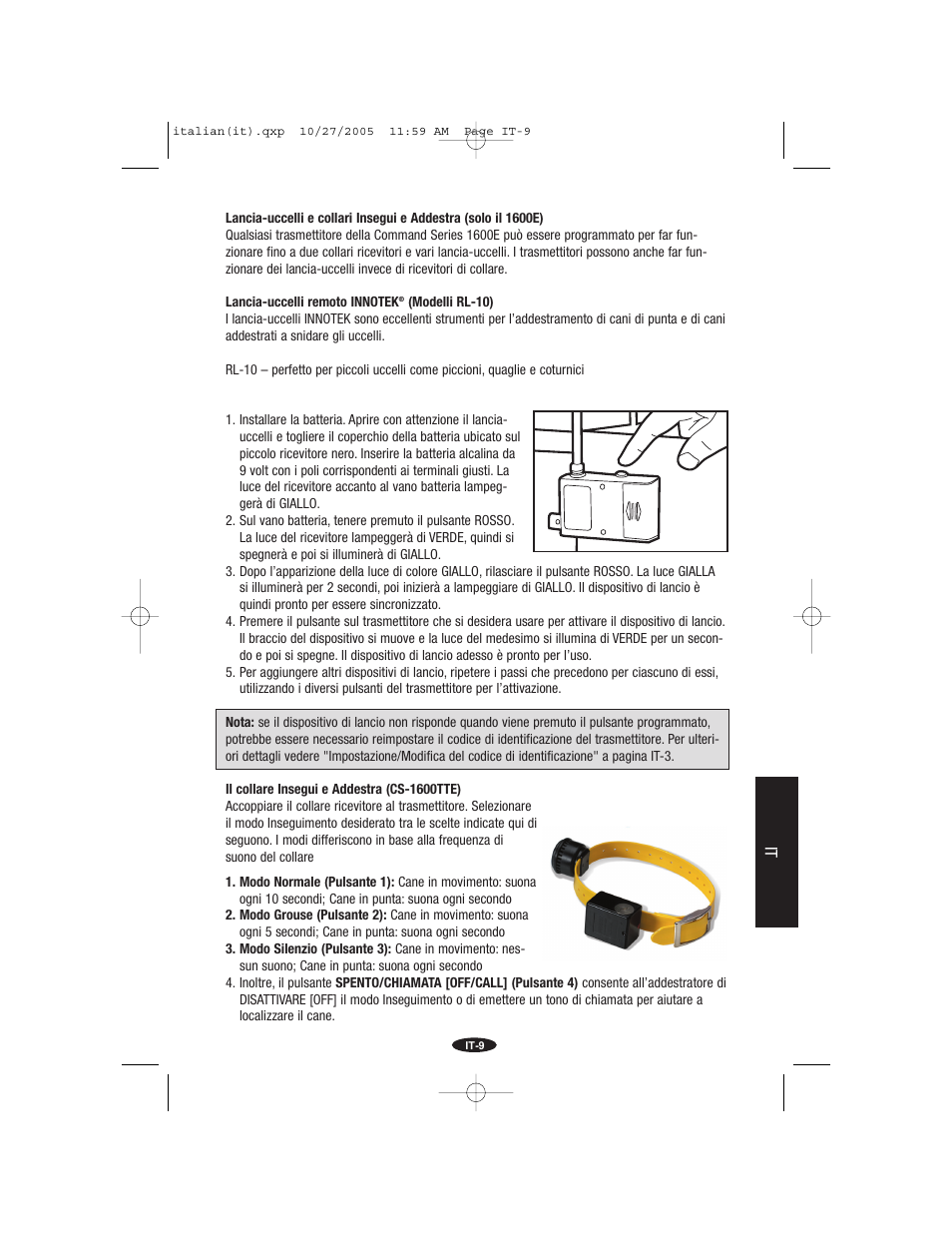 Petsafe Innotek Command Series Remote Trainer User Manual | Page 57 / 72