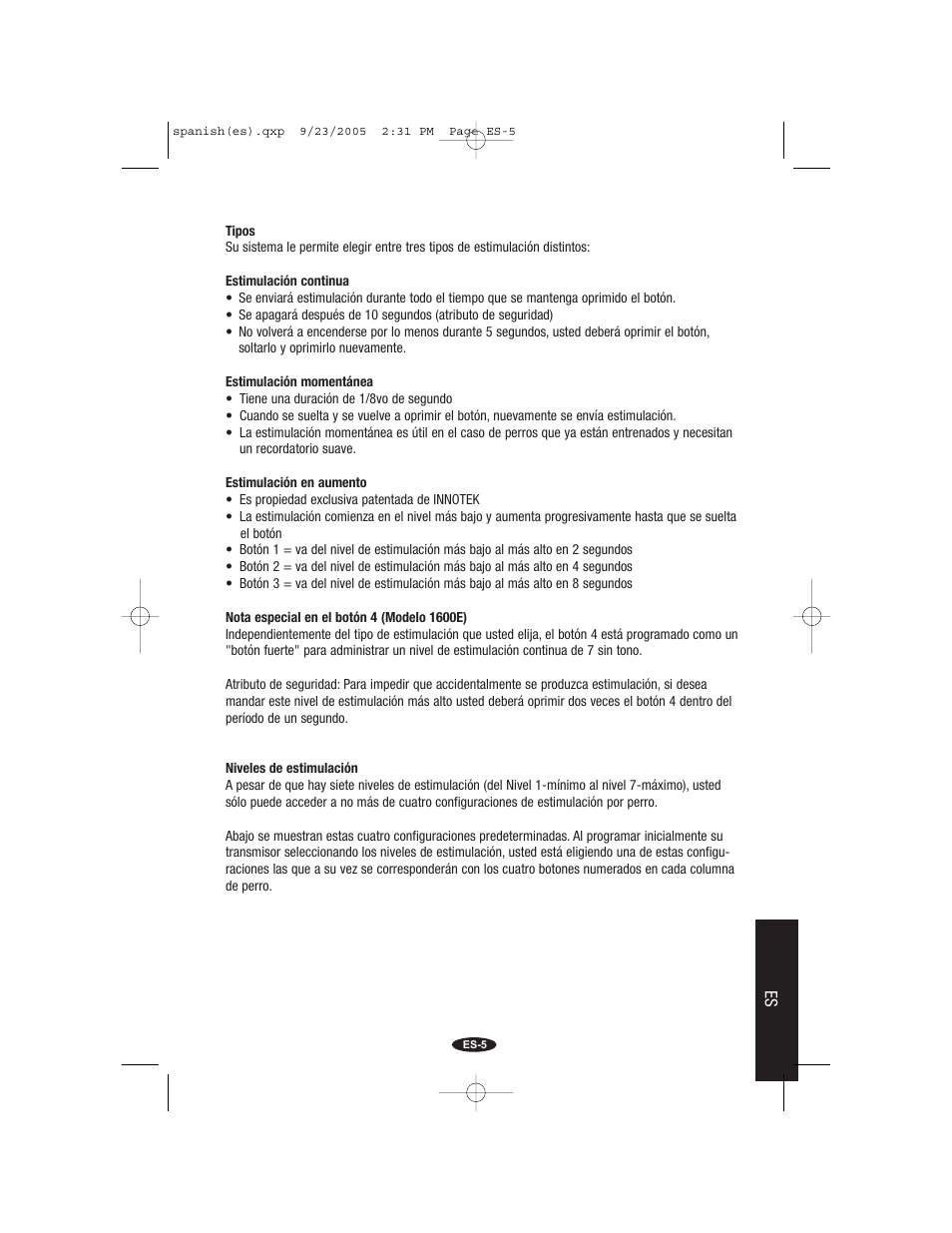 Petsafe Innotek Command Series Remote Trainer User Manual | Page 65 / 72