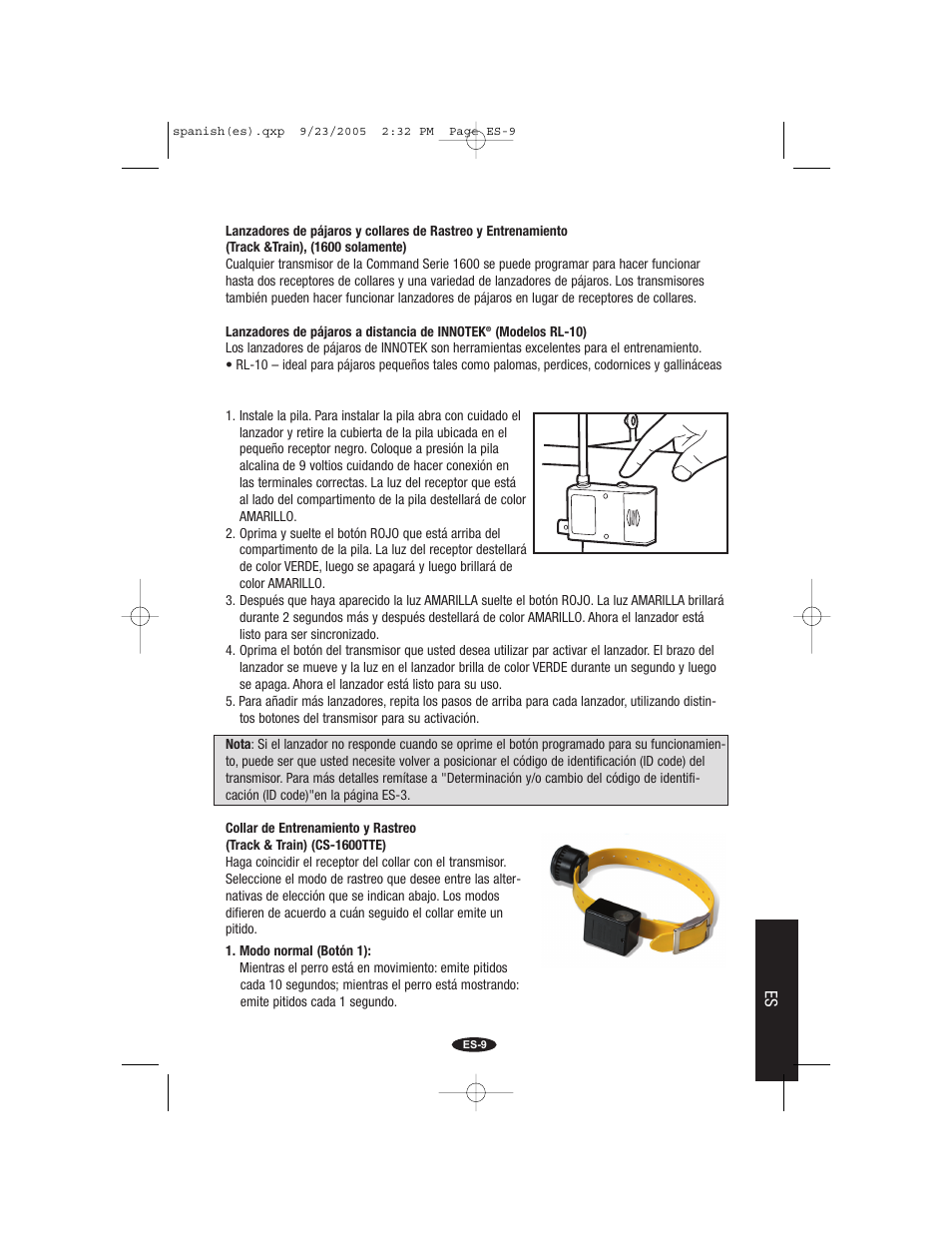 Petsafe Innotek Command Series Remote Trainer User Manual | Page 69 / 72