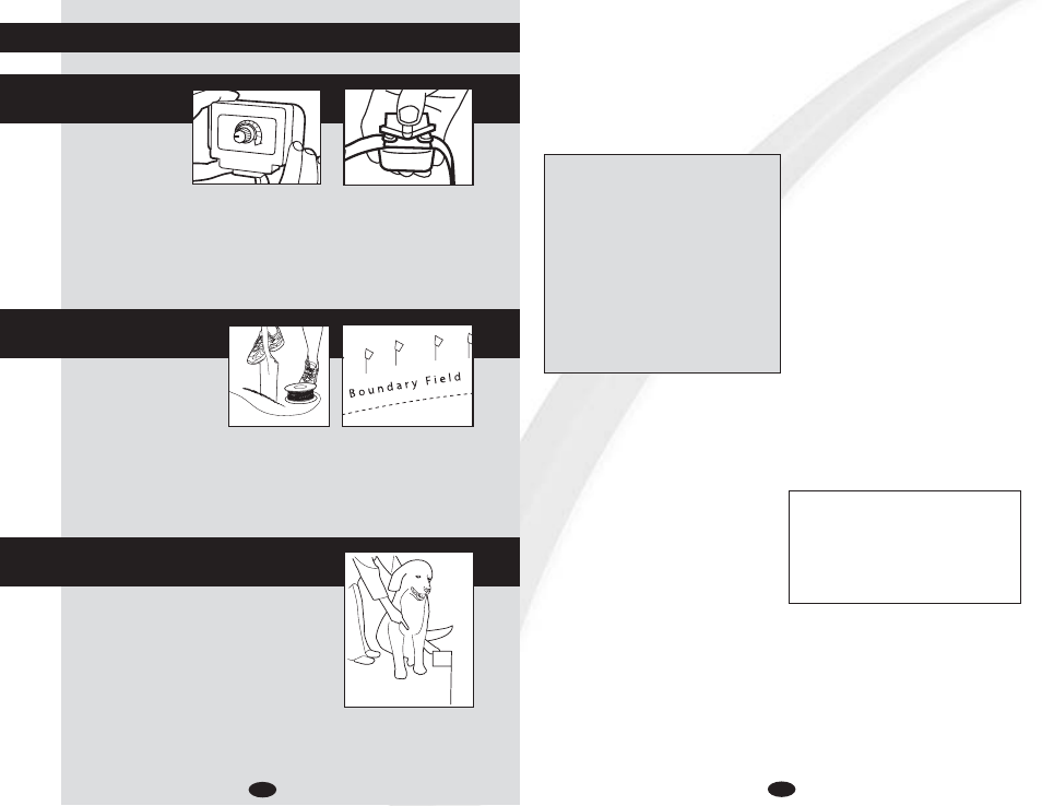 Step 8, Step 7, Step 6 | Quick start guide | Petsafe Innotek Contain ‘n’ Train In-Ground Fence User Manual | Page 2 / 6