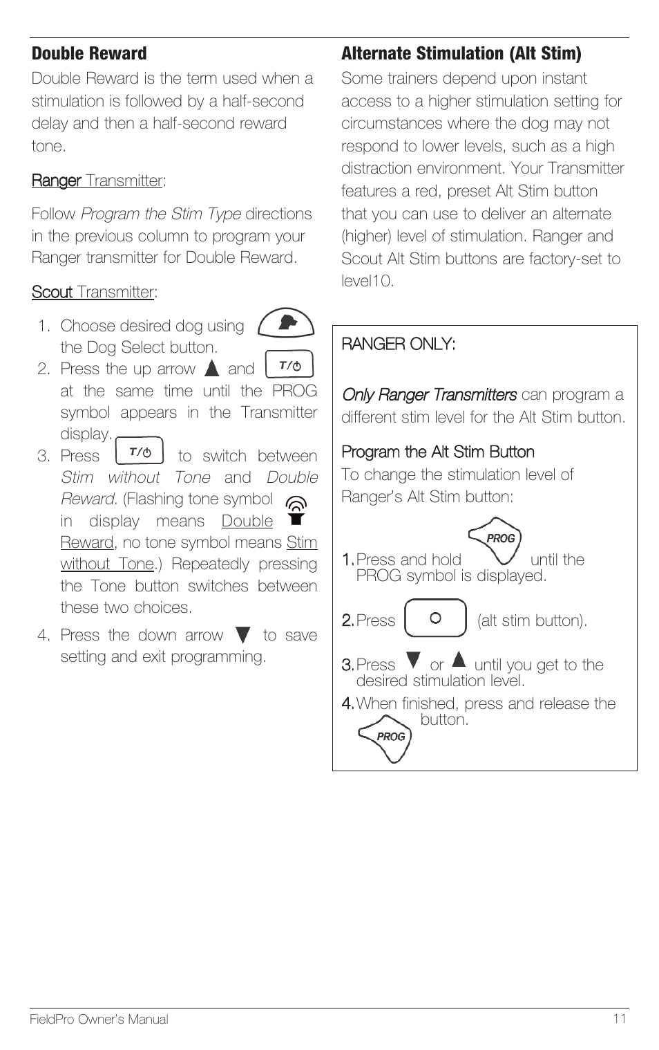 Petsafe Innotek FieldPro Remote Trainer User Manual | Page 11 / 24