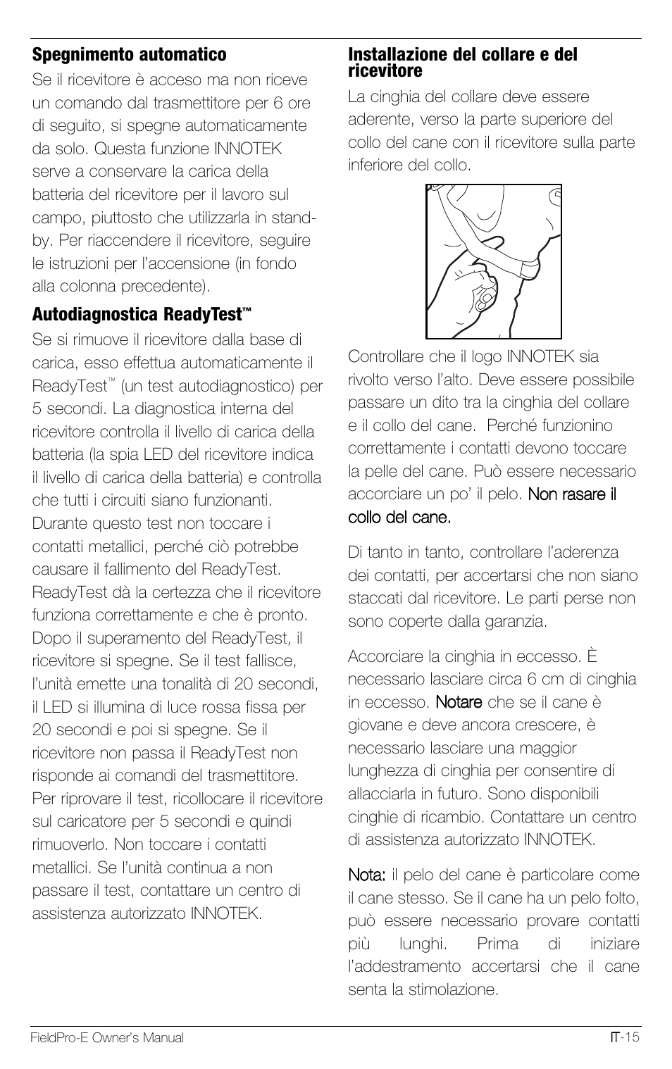 Petsafe Innotek FieldPro Remote Trainer User Manual | Page 103 / 156
