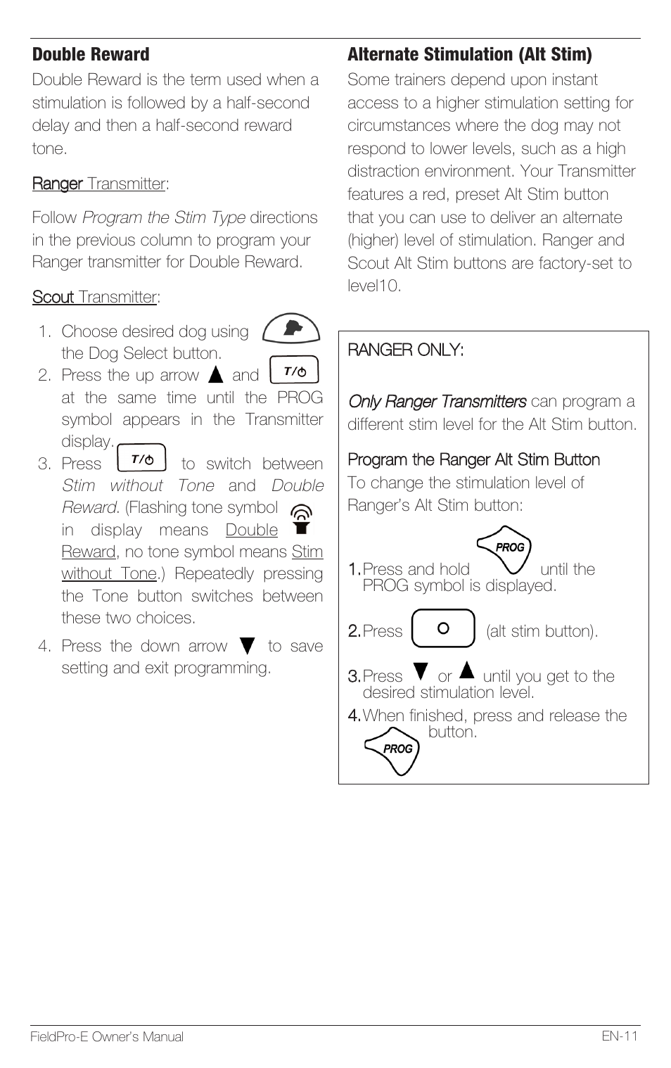 Petsafe Innotek FieldPro Remote Trainer User Manual | Page 11 / 156