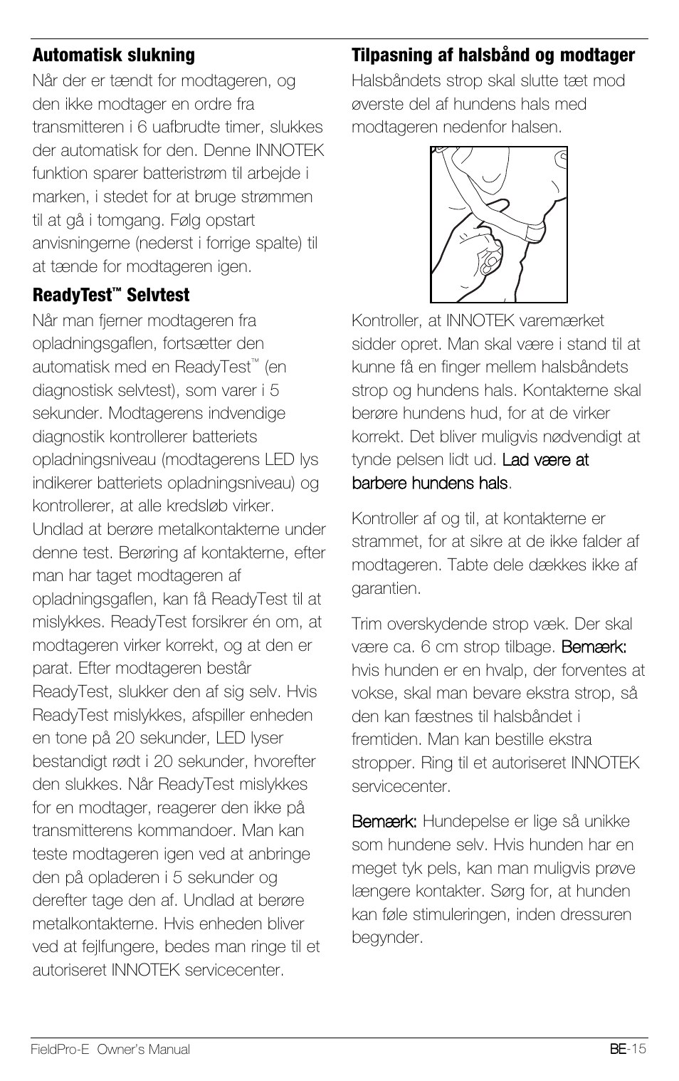Petsafe Innotek FieldPro Remote Trainer User Manual | Page 147 / 156