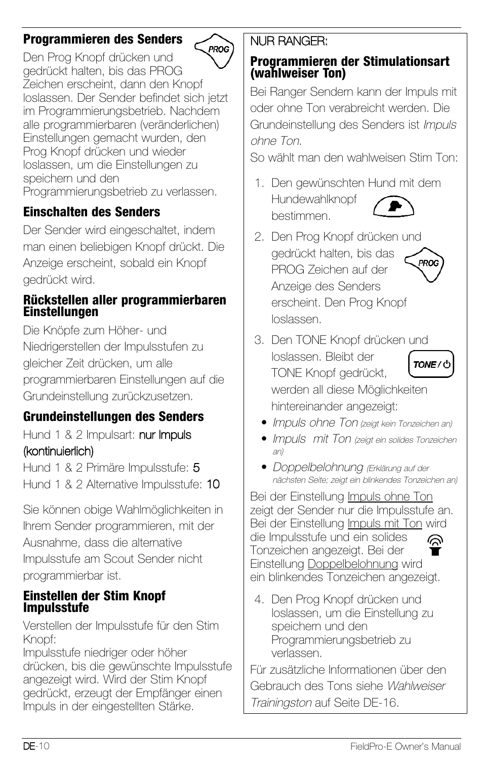 Petsafe Innotek FieldPro Remote Trainer User Manual | Page 32 / 156