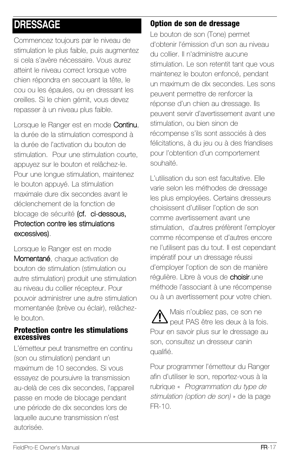 Dressage | Petsafe Innotek FieldPro Remote Trainer User Manual | Page 83 / 156