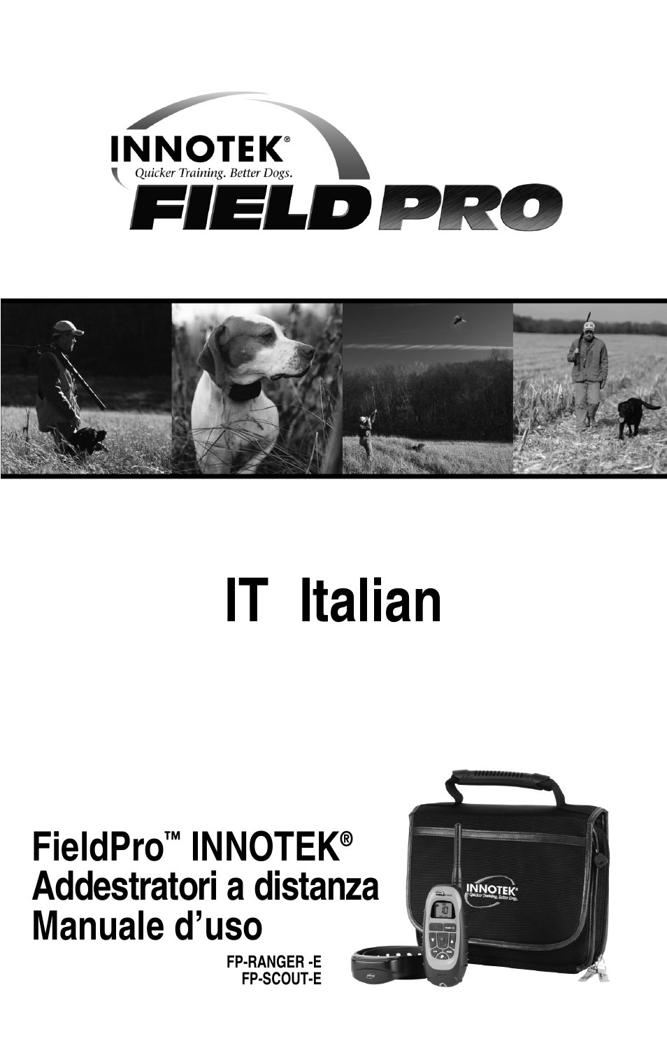It italian, Fieldpro, Addestratori a distanza manuale d’uso | Petsafe Innotek FieldPro Remote Trainer User Manual | Page 89 / 156