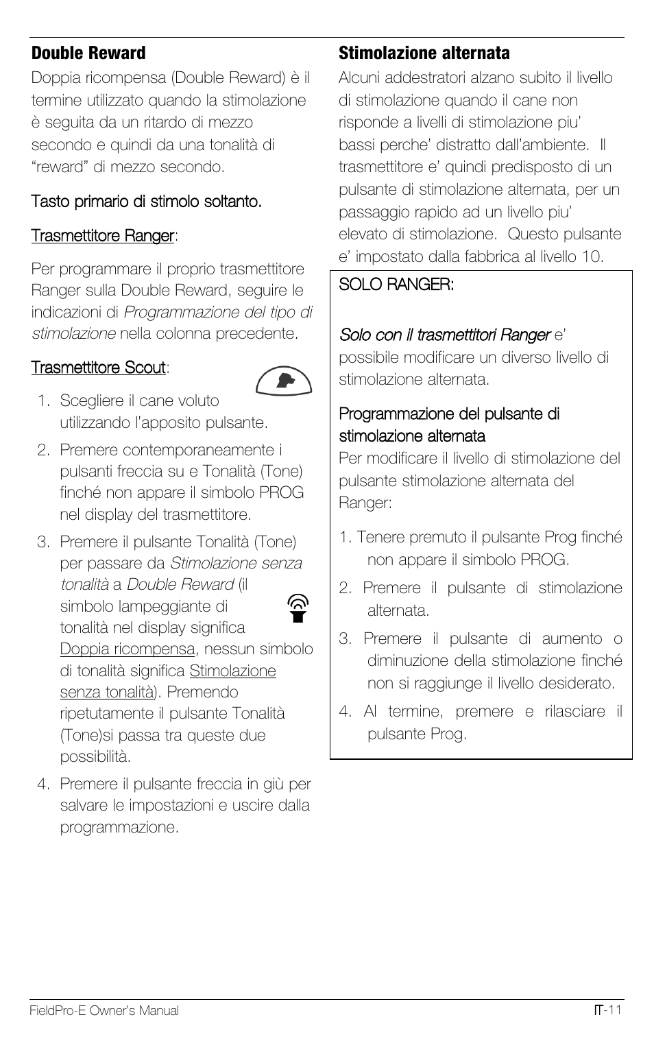 Petsafe Innotek FieldPro Remote Trainer User Manual | Page 99 / 156