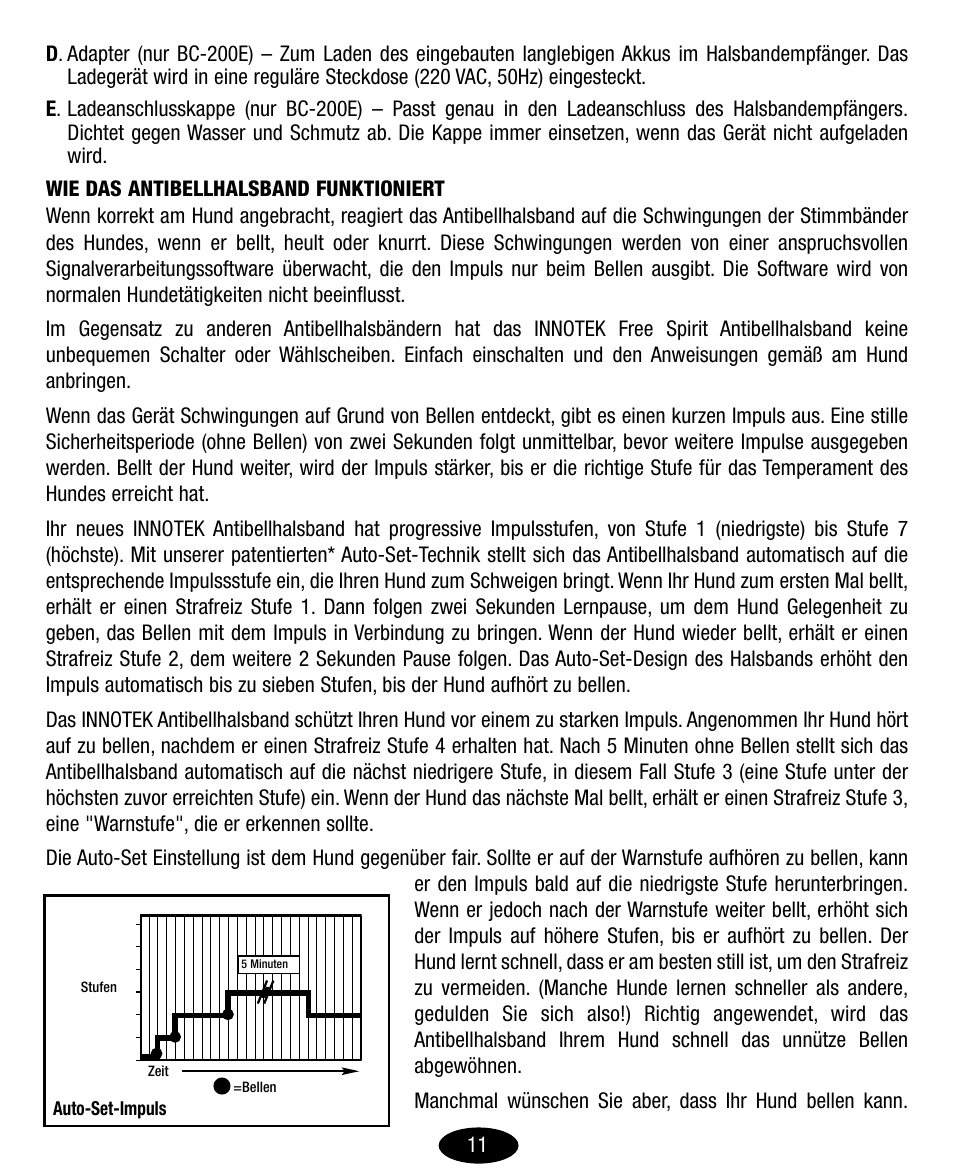 Petsafe Innotek No-Bark Collar User Manual | Page 11 / 48