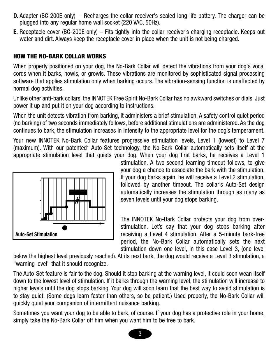Petsafe Innotek No-Bark Collar User Manual | Page 3 / 48