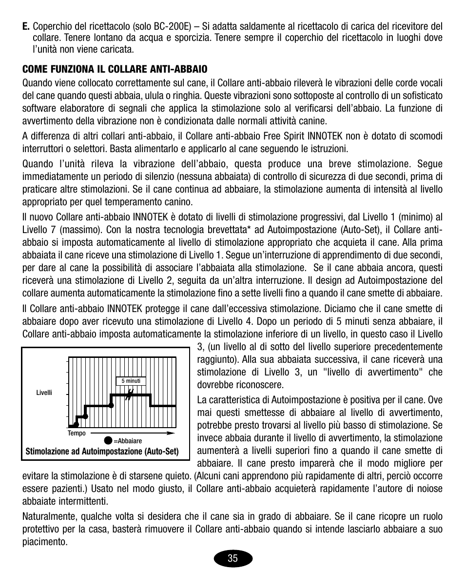 Petsafe Innotek No-Bark Collar User Manual | Page 35 / 48
